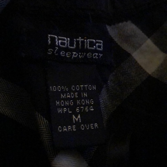 Nautica B/W plaid nightgown w/ optional belt Med - Picture 4 of 4